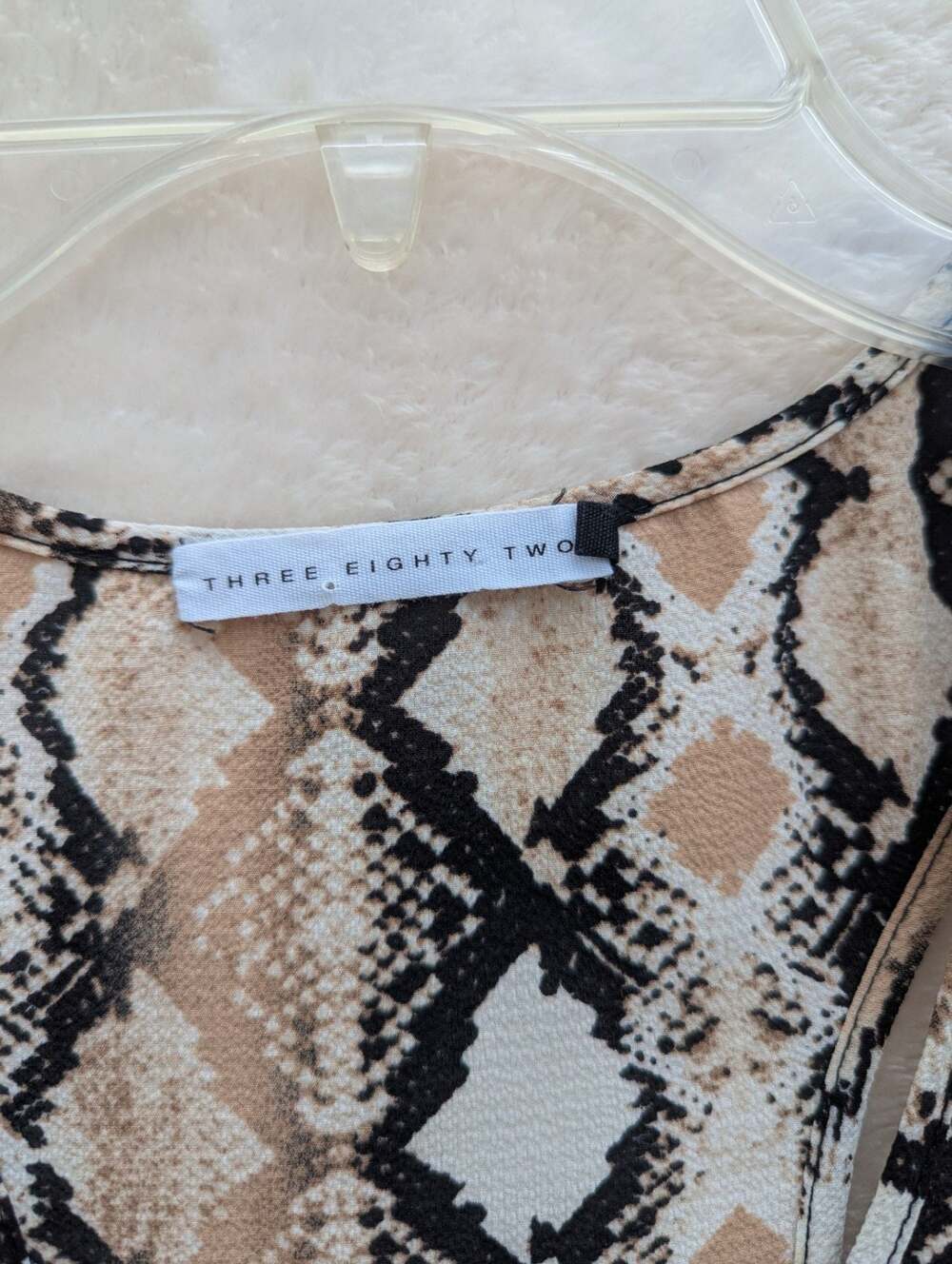 Three Eighty Two Snake Print Racerback Tank Top - Picture 2 of 3